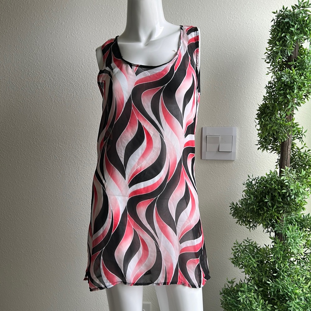 Kenneth Cole Reaction Swim Coverup Dress Top Size XS
